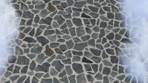 Stone Cobblestone Ground Texture Mist Overlay Vidéo 339828032
