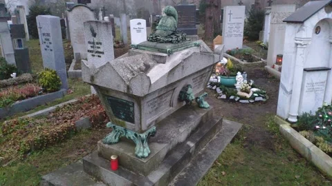 Stone coffin-shaped grave 動画素材 168530022