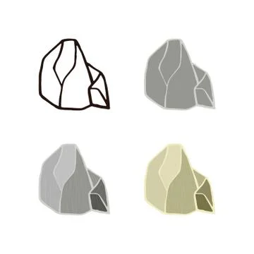 Stone collection. Stock Illustration