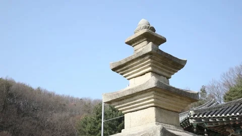Stone column in the park 스톡 동영상 310079899