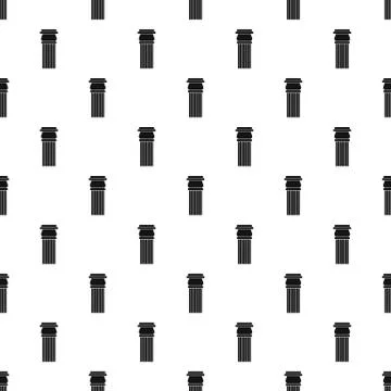 Stone column pattern seamless Illustrazione stock