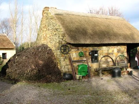 Stone Cottage Stock Photos