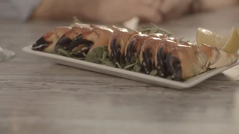 Stone Crab Claws in slow motion Stock Footage 112032462