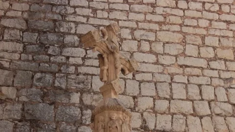 Stone cross Stock Footage 134605957