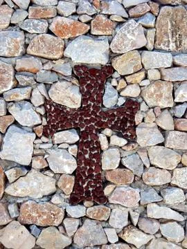 Stone Cross Stock Photos