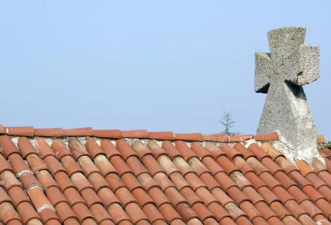 Stone cross Stock Photos
