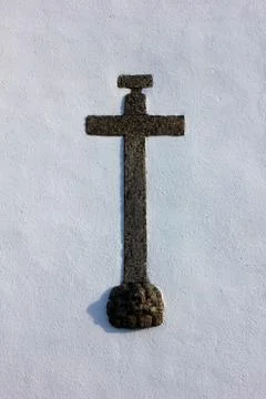 Stone cross Stock Photos