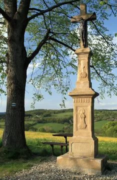 Stone Cross Stock Photos