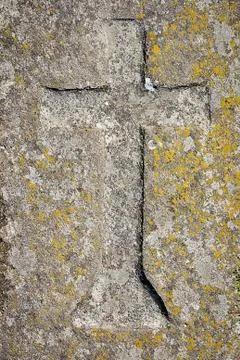 Stone cross Stock Photos