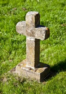Stone cross Stock Photos