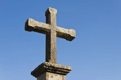 Stone cross Stock Photos
