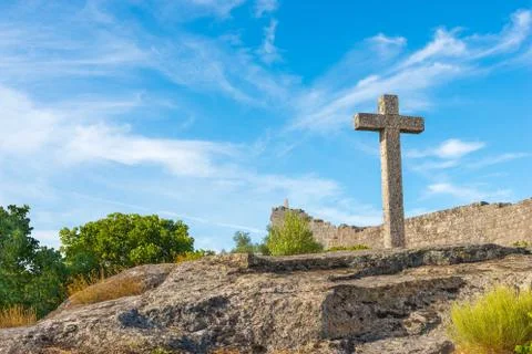 Stone cross Fotos de archivo