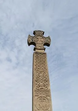 Stone Cross. Stock Photos
