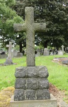 Stone Cross. Stock Photos