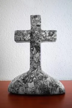 A stone cross Stock Photos