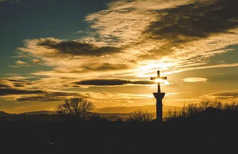 Stone cross Stock Photos