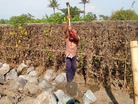 Stone crusher builder Stock Photos