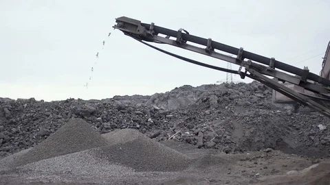 Stone crusher. Career technology Stock Footage 99884037