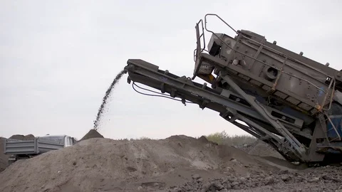 Stone crusher. Career technology Stock Footage 99884053