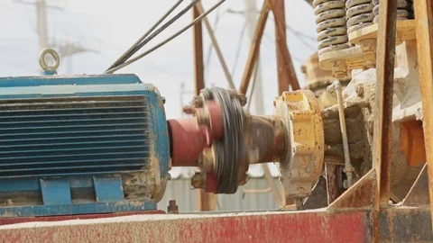 Stone crusher machine processing plant for crushed stone, sand and gravel Stock Footage 70353733