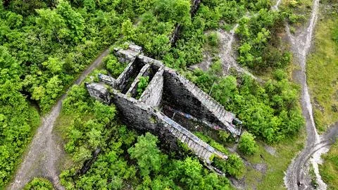 A Stone Crusher - Split Rock Quarry - Syracuse, NY 库存照片