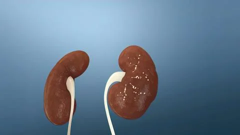 Stone crushing in the kidney Stock Illustration