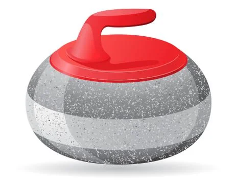 Stone for curling sport game vector illustration Illustration