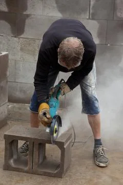 Stone cutting Stock Photos