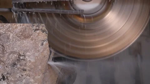 Stone cutting process 22 Stock Footage 319504206