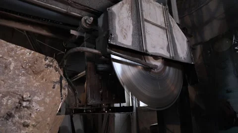 Stone cutting process 29 Stock Footage 319504310