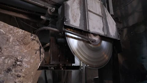 Stone cutting process 35 Stock Footage 319504360