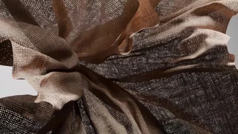 Stone drops on realistic fabric Stock Footage 277687016
