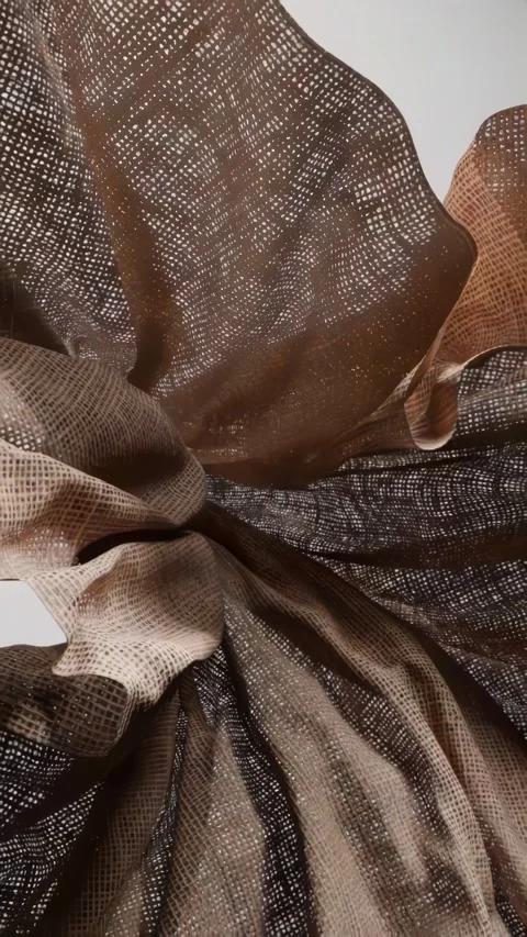 Stone drops on realistic fabric Stock Footage 277687338