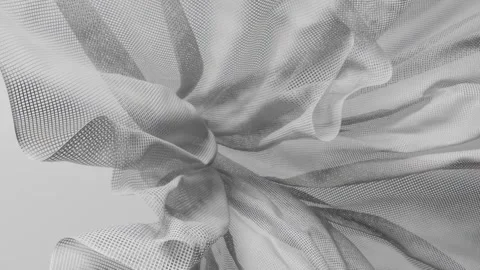 Stone drops on realistic fabric Stock Footage 277687609