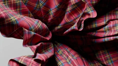 Stone drops on realistic fabric Stock Footage 277688485