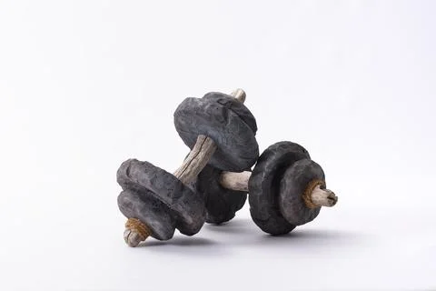 Stone Dumbbells Stock Photos