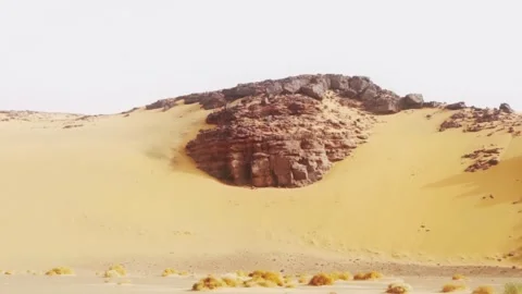 Stone in dune Stock Footage 281168470