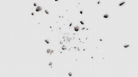 Stone dust raining from the sky. Stock Footage 253247192