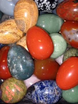 Stone eggs Stock Photos