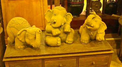 Stone elephant Stock Photos