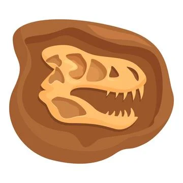 Stone evolution dinosaur icon cartoon vector. Science clay Stock Illustration