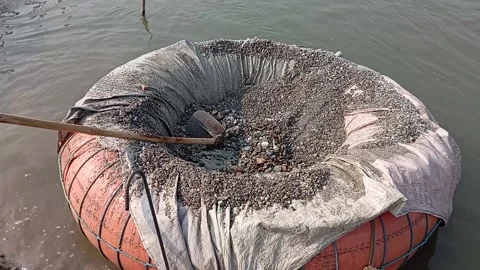 Stone Extraction and stone crushing plant in Bangladesh Stock Footage 299935017