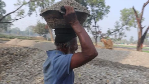 Stone Extraction and stone crushing plant in Bangladesh Stock Footage 299935791
