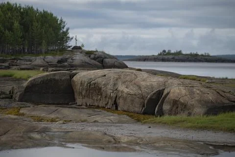 Stone face Foto stock