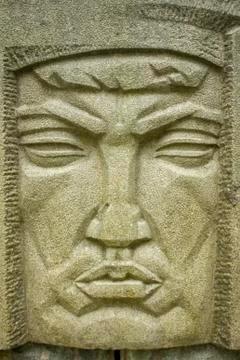 Stone faces Stock Photos