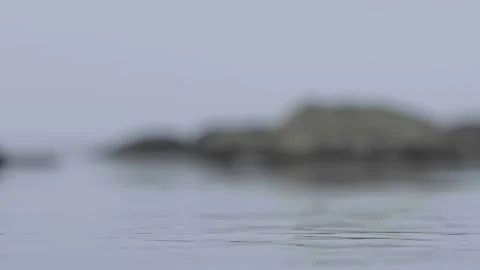 Stone falling in the river Stock Footage 132858946