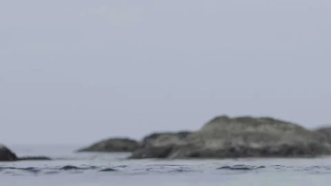 Stone falling in the sea Stock Footage 132859186
