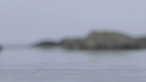 Stone falling in water Stock Footage 132858955