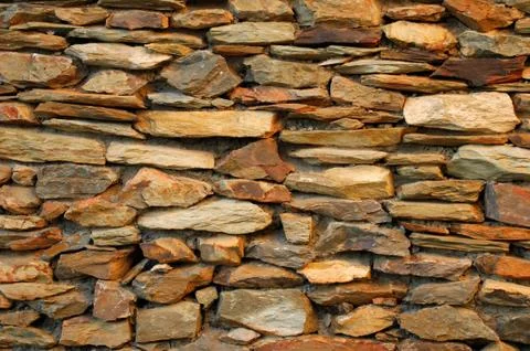 Stone feature wall Stock Photos