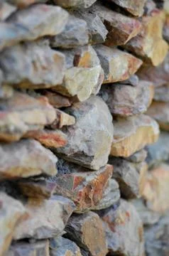 Stone feature wall Stock Photos